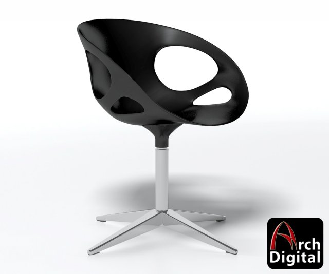 fritz hansen rin chair 3D 模型 .c4d .max .obj .3ds .fbx .stl .blend 