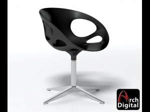 fritz hansen rin chair Modelo 3D