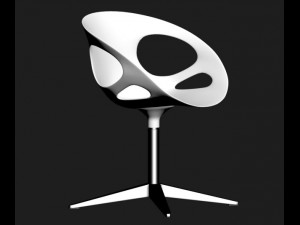 fritz hansen rin chair 3D 模型