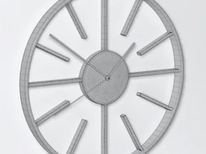 compass wall clock 3D Model