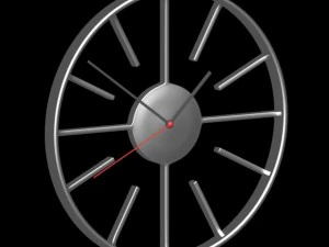 compass wall clock 3D Model