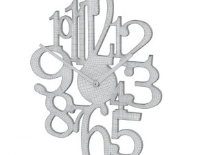 century wall clock 3D Model