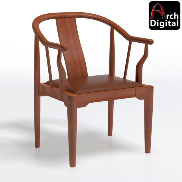 hans wegner china chair 3D-Modell .c4d .max .obj .3ds .fbx .stl .blend 