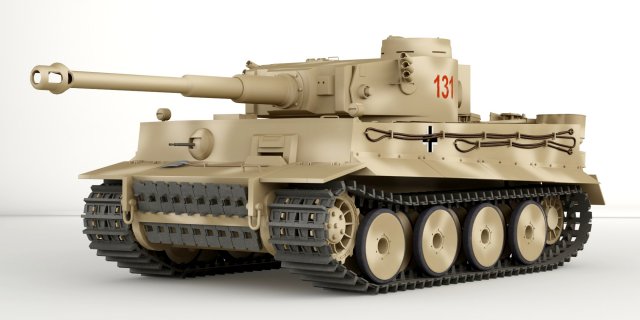 pzkw 6 tiger1 3D Model .c4d .max .obj .3ds .fbx .stl .blend 