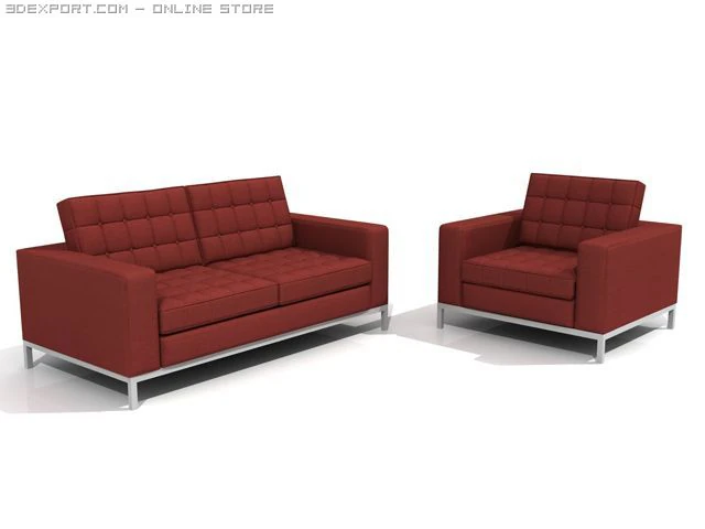 knoll style chairs 3D Model .c4d .max .obj .3ds .fbx .stl .blend 