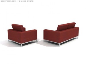 knoll style chairs 3D-Modell