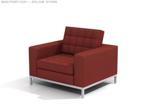 knoll style chairs 3D-Modell