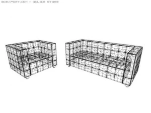 sedie kubus Modello 3D