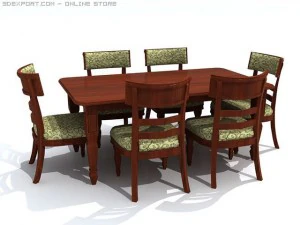 dining set 1 3D Model