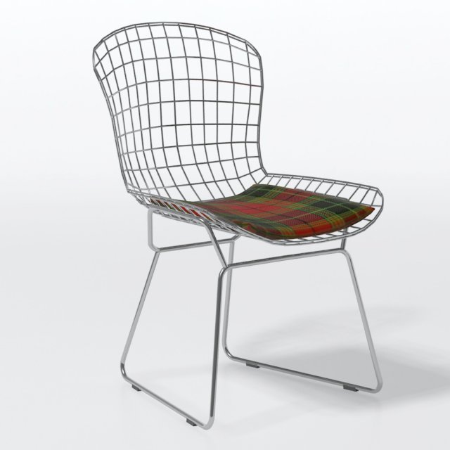 bertoia wire sidechair 3D Model .c4d .max .obj .3ds .fbx .stl .blend 