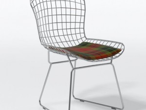 bertoia wire sidechair 3D मॉडल
