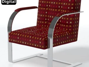 krzesło brno barcelona Model 3D