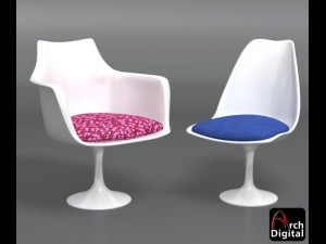 tulip chairs 3D Model