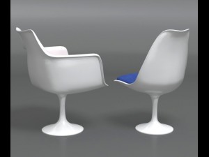 tulip chairs Model 3D