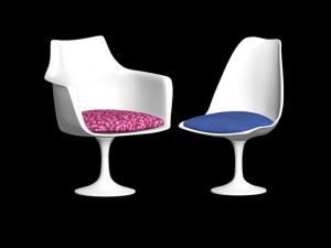 tulip chairs Model 3D