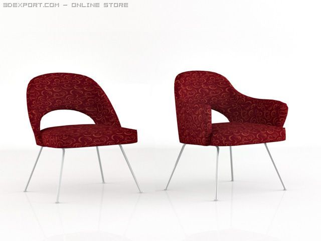 saarinen executive chairs Model 3D .c4d .max .obj .3ds .fbx .stl .blend 