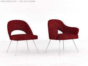 saarinen executive chairs 3D Model