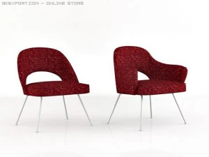 saarinen executive chairs 3D 모델