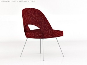 saarinen executive chairs Model 3D