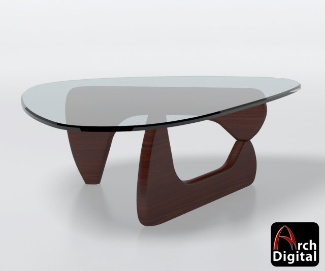 noguchi coffee table 3D Модель .c4d .max .obj .3ds .fbx .stl .blend 