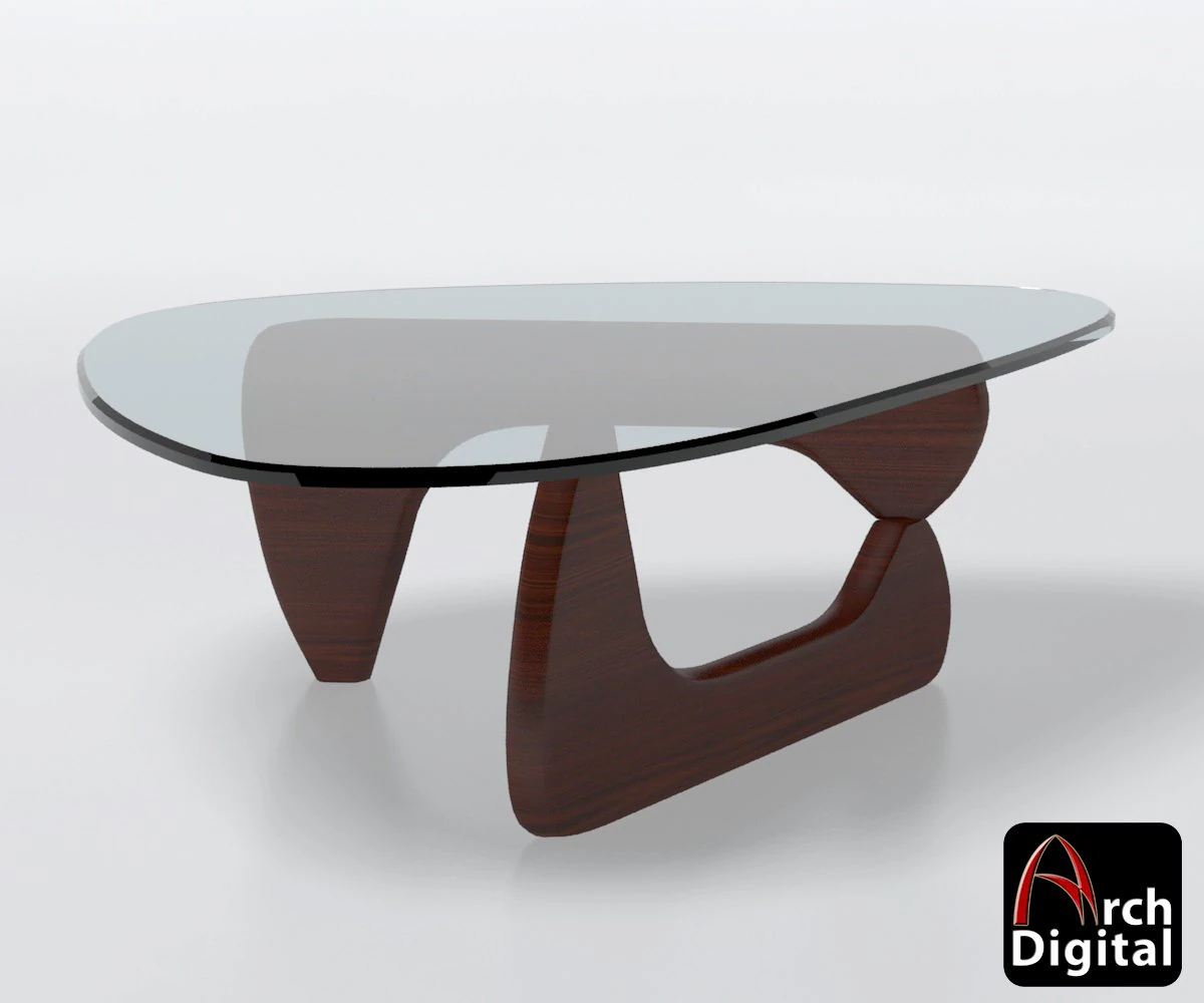 noguchi coffee table 3D Model .c4d .max .obj .3ds .fbx .stl .blend 