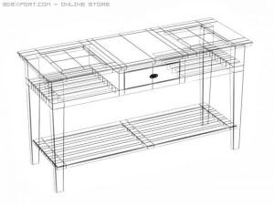 embarcadero table set 3D Model
