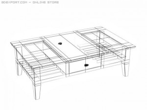 embarcadero table set 3D-Modell