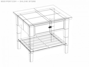 embarcadero table set 3D-Modell