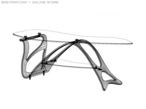 arabesco coffee table Modèle 3D