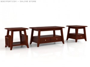 angolo coffee table set Modelo 3D