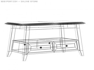 angolo coffee table set 3D Model
