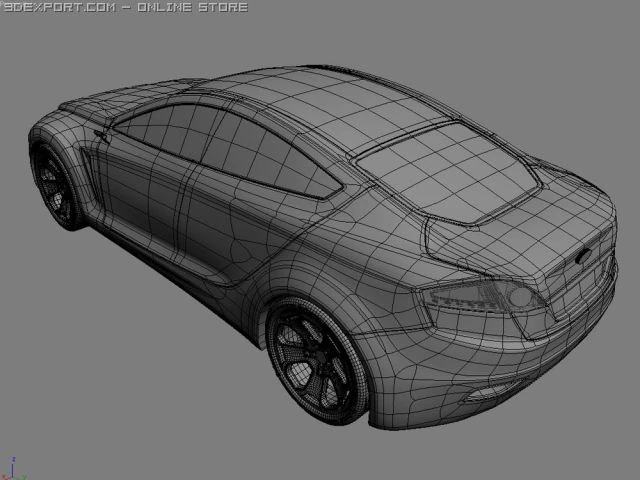 ford iosis concept 3D Model .c4d .max .obj .3ds .fbx .stl .blend