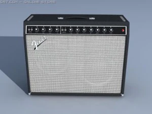 fender telecaster with amp 3D Model