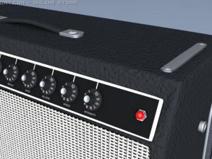 fender telecaster with amp 3D Model