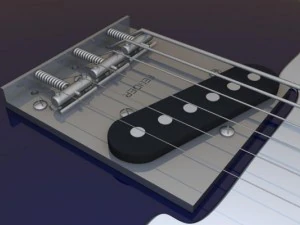 fender telecaster with amp 3D Model