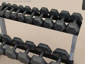 3 peice weight training set 3D Model