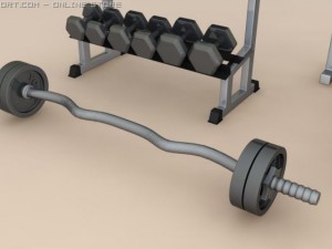 3 peice weight training set 3D Модель