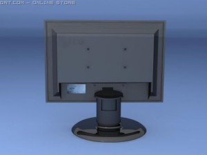 lg flatron l222wt lcd monitor 3D 模型