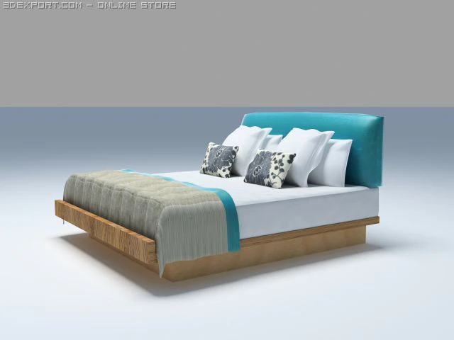 bed 3D Model .c4d .max .obj .3ds .fbx .stl .blend 