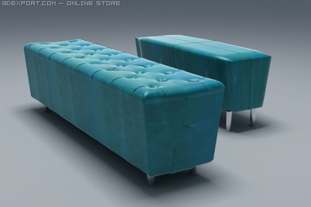 bedbench 3D 模型 .c4d .max .obj .3ds .fbx .stl .blend 