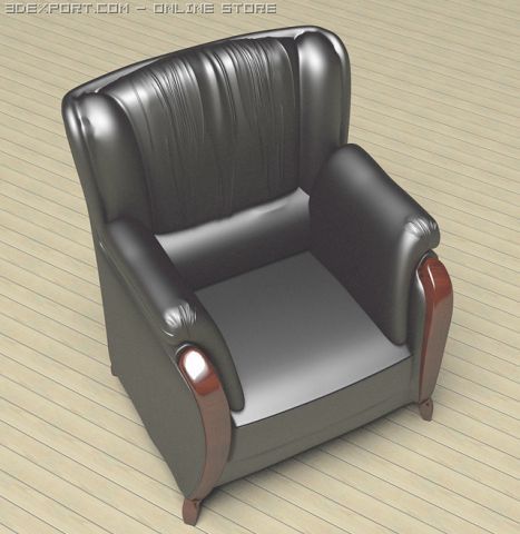 armchair Model 3D .c4d .max .obj .3ds .fbx .stl .blend 