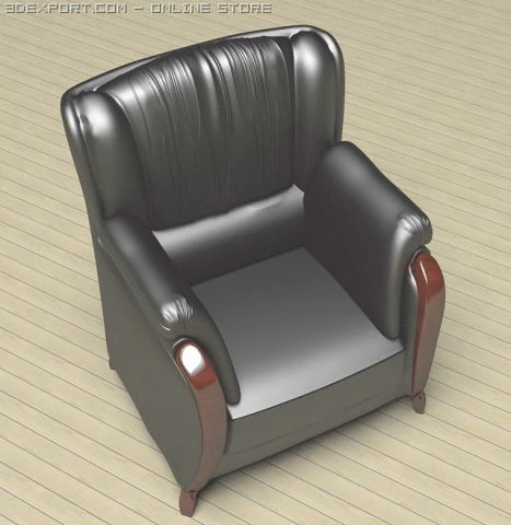 armchair 3D Model .c4d .max .obj .3ds .fbx .stl .blend