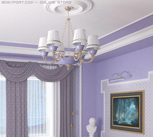 lampa liona 3D Model .c4d .max .obj .3ds .fbx .stl .blend 
