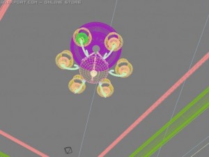 lampa liona Modello 3D