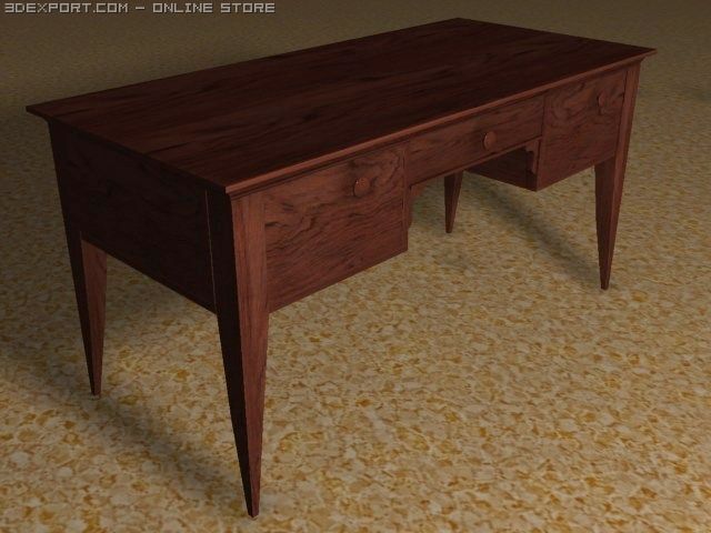 old desk 3Dモデル .c4d .max .obj .3ds .fbx .stl .blend 