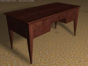 старий письмовий стіл 3D Модель