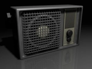 klasyczne radio Model 3D