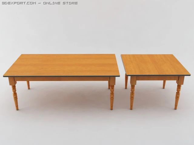 table 3D Model .c4d .max .obj .3ds .fbx .stl .blend 
