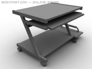 pc table Model 3D