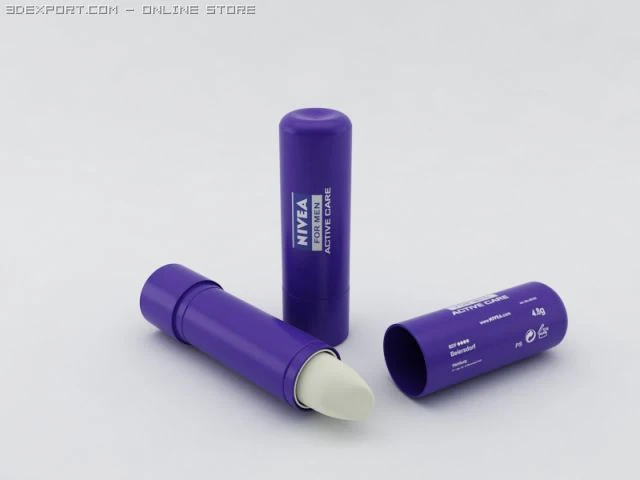 lipstick nivea 3D Model .c4d .max .obj .3ds .fbx .stl .blend 